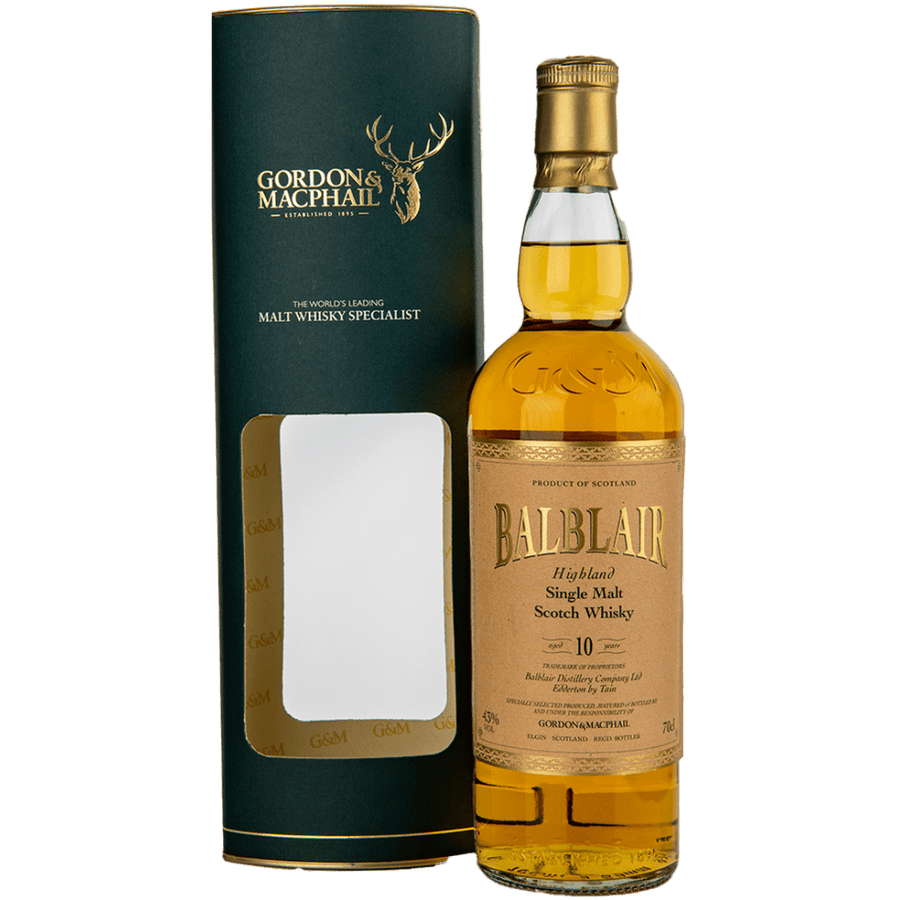 Balblair 10 Year Gordon & Macphail Sherry & Bourbon Cask Single Malt Whisky 43% VinoDiverso