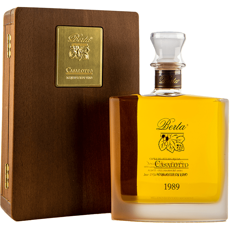 Berta Grappa Casalotto mit Holzkiste 43%