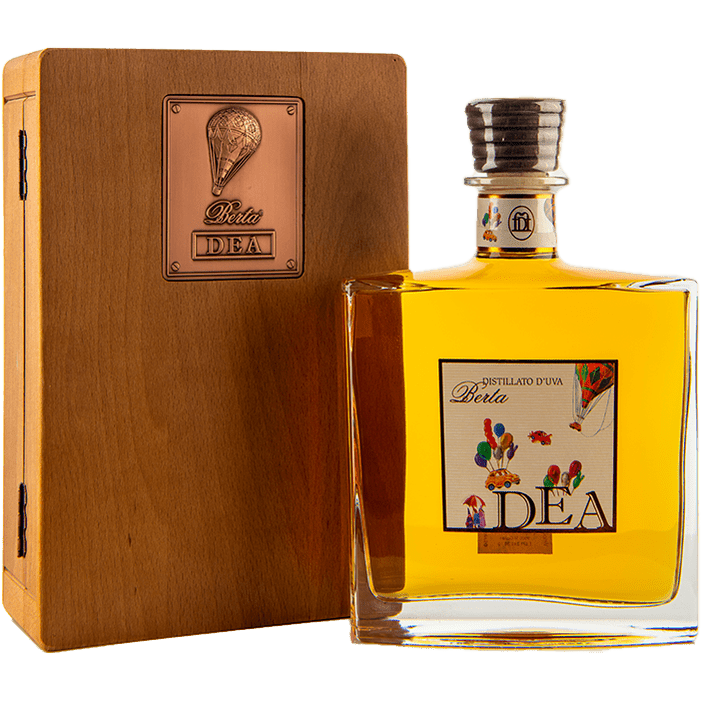 Berta Grappa DEA mit Holzkiste 43% VinoDiverso