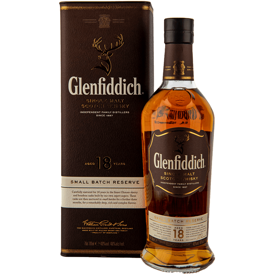 Glenfiddich 18 Years Married in small batches Sherry & Bourbonfass Singel Malt Whisky 40% VinoDiverso