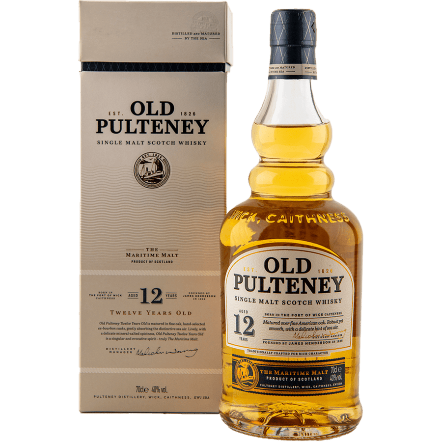 Old Pulteney 12 Years Bourbon Cask Single Malt Whisky 40% VinoDiverso